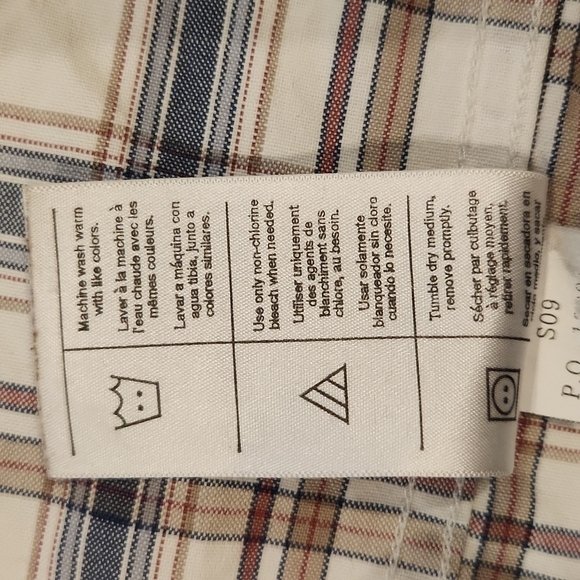 CARHARTT Tan & Blue Plaid Button-Up Work Shirt - Picture 8 of 9